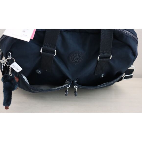 Kipling K15387-4DX Lg. True Blue Tonal Eugina Crossbody Satchel Travel Bag - Picture 8 of 13